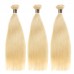 Human Hair Bundles With 13x4 Lace Frontal Closure Honey Blonde #613 Color Straight