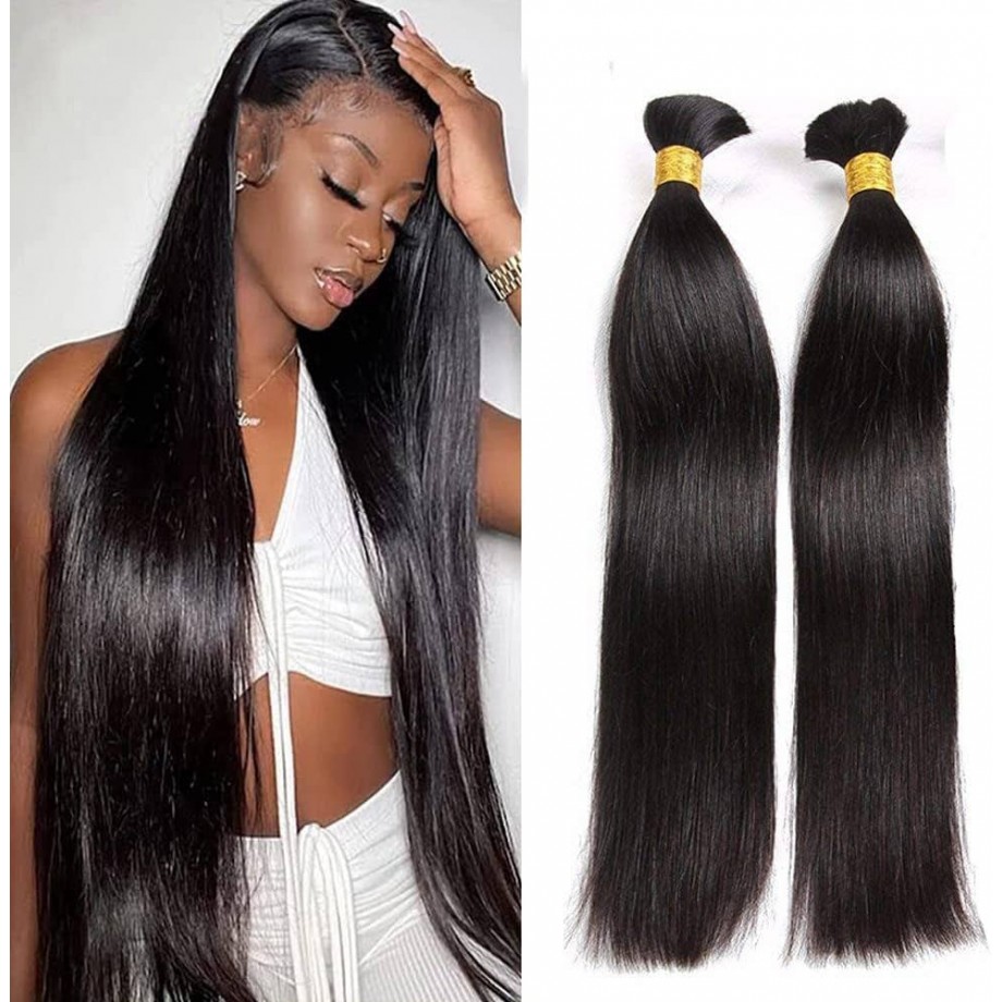 Uglam Wholesale Human Hair Bulk Straight for Braiding Extension 1kg