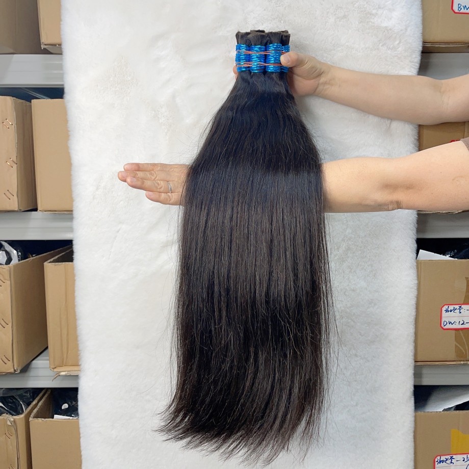 Uglam Wholesale Human Hair Bulk Straight for Braiding Extension 1kg