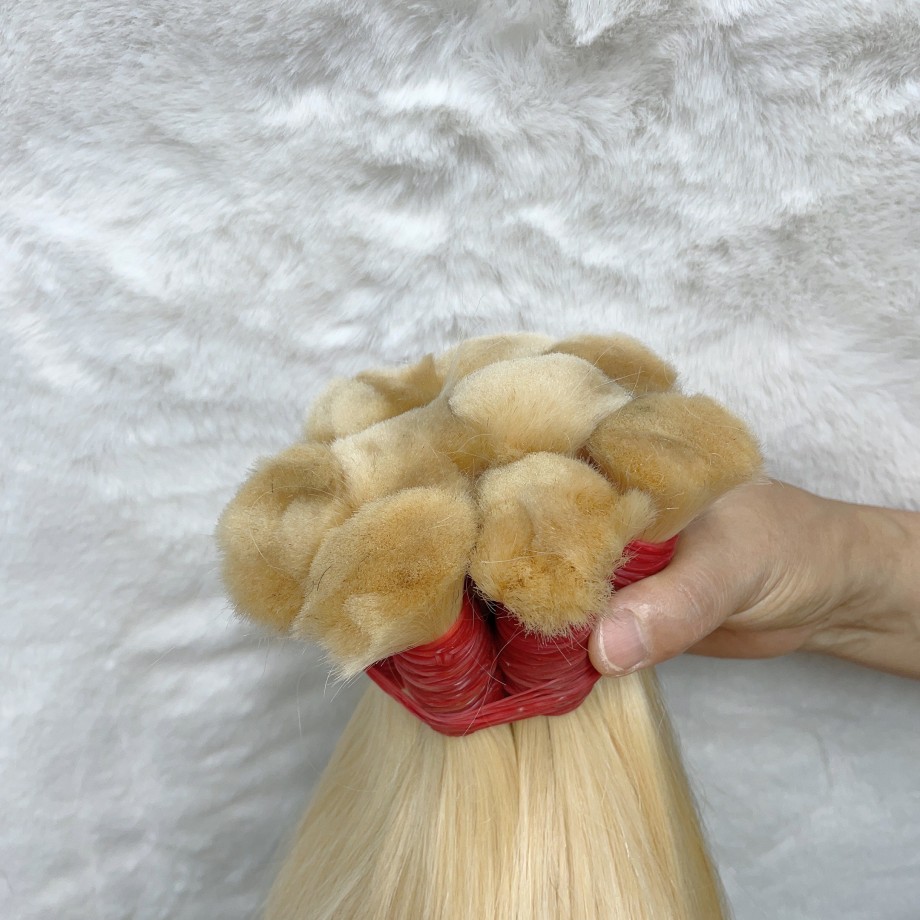 Uglam #613 Blonde Human Braiding Hair Bulk Original 100% Human Hair Extension 1kg