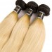Virgin Ombre Black & #613 Color Straight Human Hair Bundles 