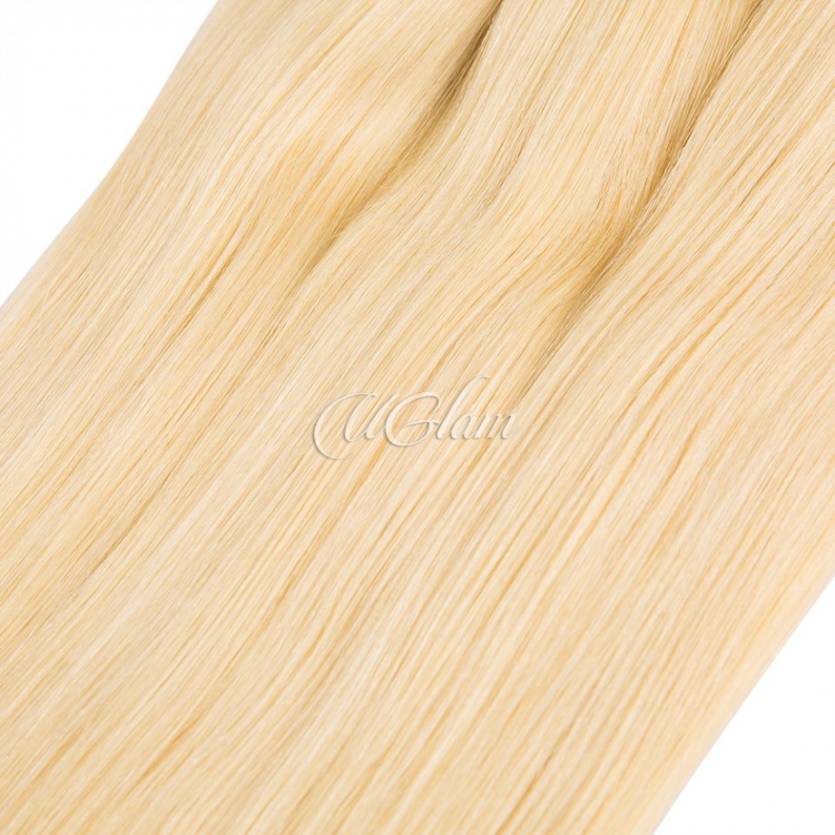 Virgin Ombre Black & #613 Color Straight Human Hair Bundles 