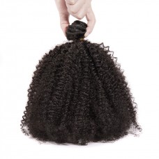 Virgin Human Hair 1/3/4pcs Bundle Deal Afro Kinky Curly  