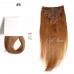  Uglam Color  Clip in Hair Extensions Straight Human Hair(120g,8pcs/set)