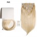  Uglam Color  Clip in Hair Extensions Straight Human Hair(120g,8pcs/set)