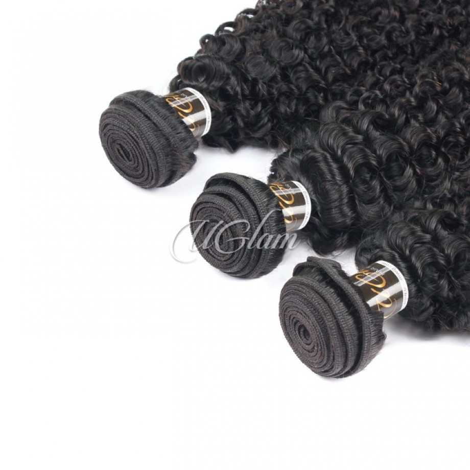 Uglam Virgin Hair Mongolian Kinky Curly 3pcs/4pcs Bundles Deal Sexy Formula