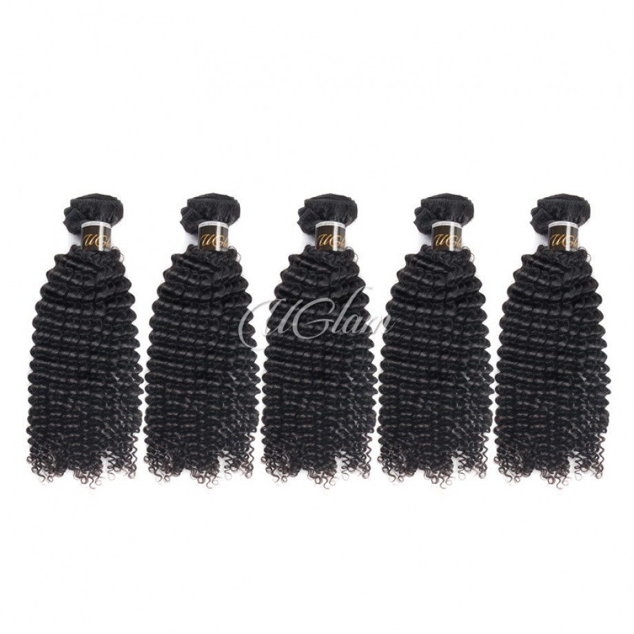 Uglam Virgin Hair Mongolian Kinky Curly 3pcs/4pcs Bundles Deal Sexy Formula
