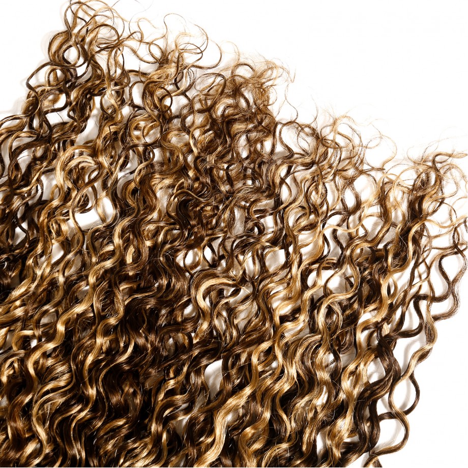 Uglam#4/27 Honey Blonde Highlight Water Wave Virgin Human Hair Bundles Piano Color  Bundles 