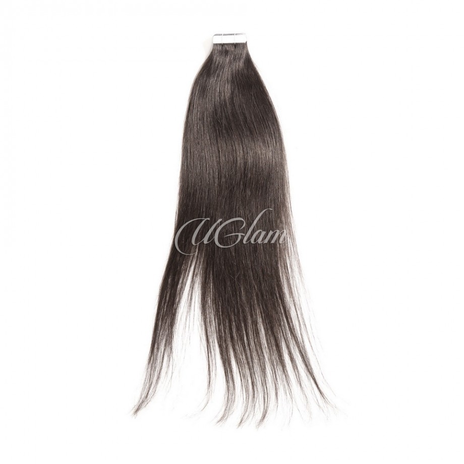 Uglam 1B Hair Tape in  Hair Extensions Human Hair Straight 