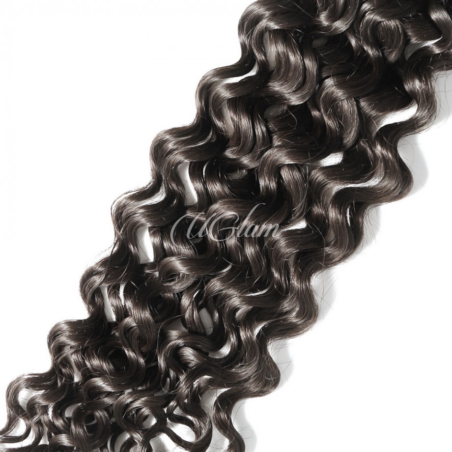 Uglam 1B Hair Tape in Hair Extensions Human Hair Water Wave(（20pcs/Set）