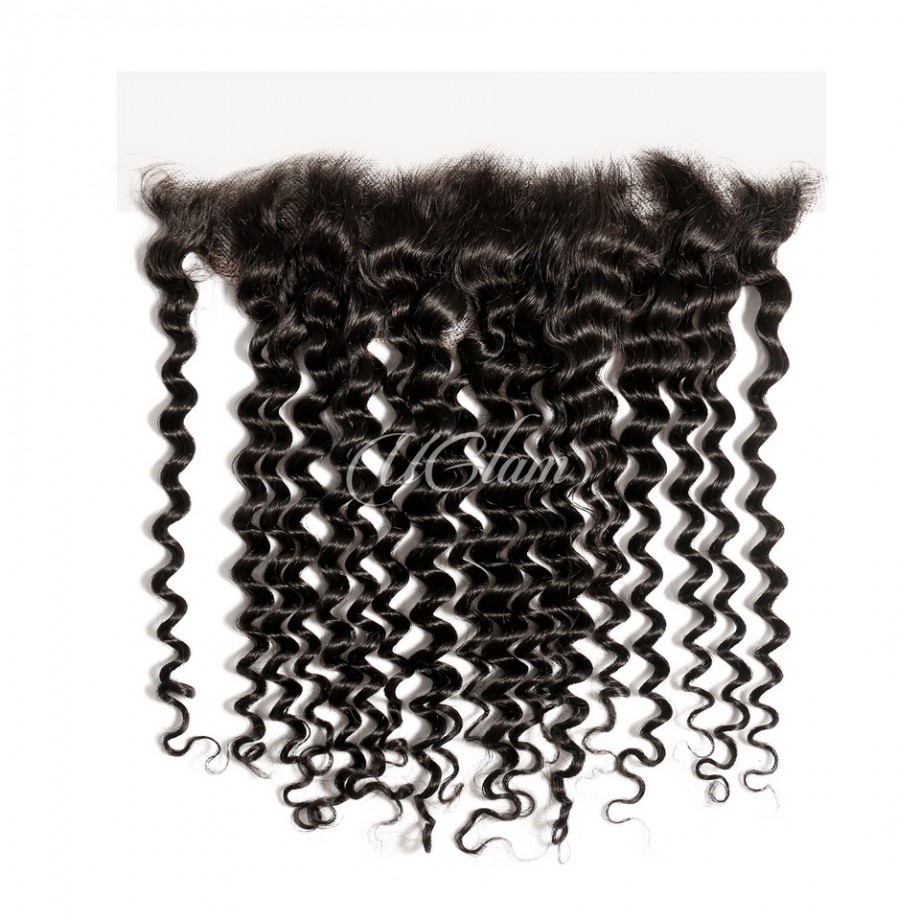 Virgin Human Hair 13x4 13x6 HD Lace Frontal Deep Wave