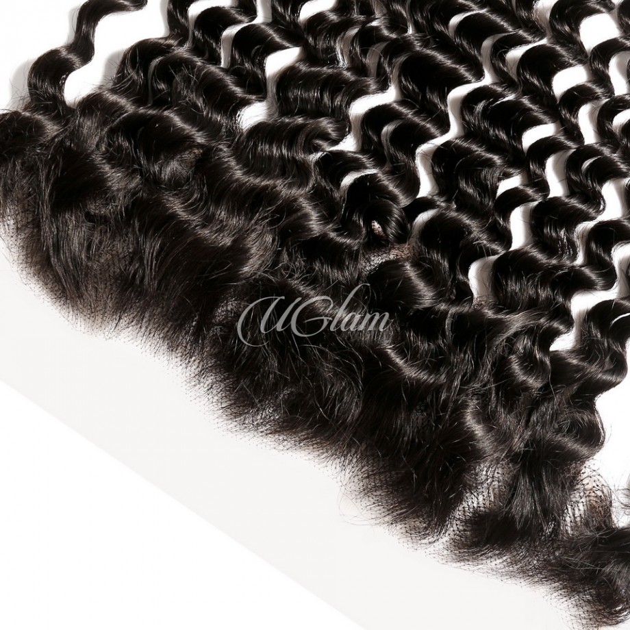 Virgin Human Hair 13x4 13x6 HD Lace Frontal Deep Wave