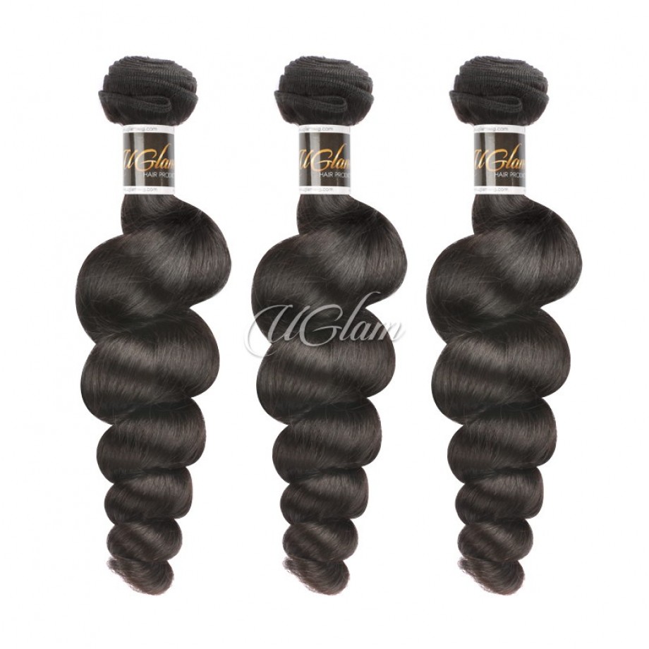 Uglam 13x4 Lace Front With Bundles Loose Wave 