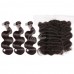 13x4 Transparent&HD Lace Frontal With Virgin Hair Bundles Body Wave