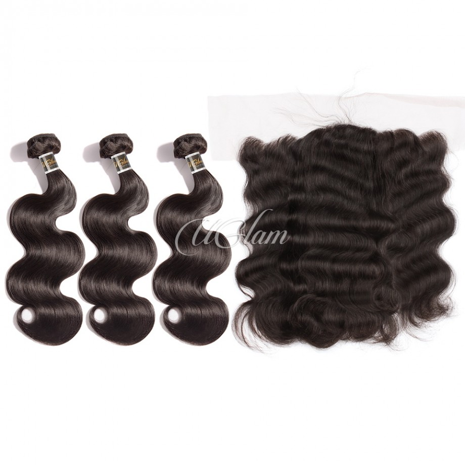 13x4 Transparent&HD Lace Frontal With Bundles Body Wave