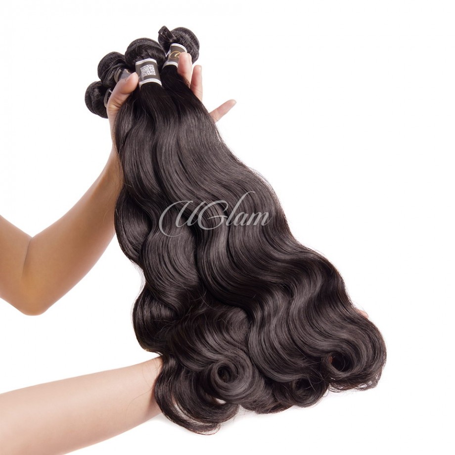 Uglam 13x4 Lace Front Closure With Bundles Indian Body Wave Sexy Formula