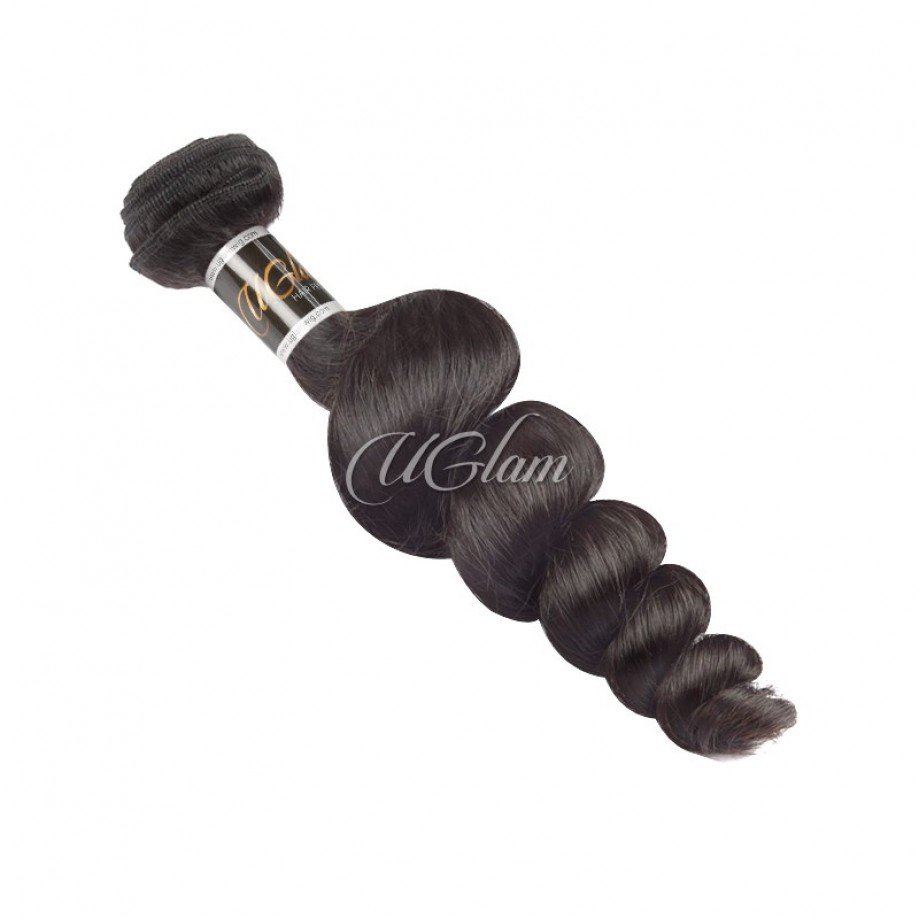 Uglam 4x4 Lace Closure With Bundles Loose Wave 