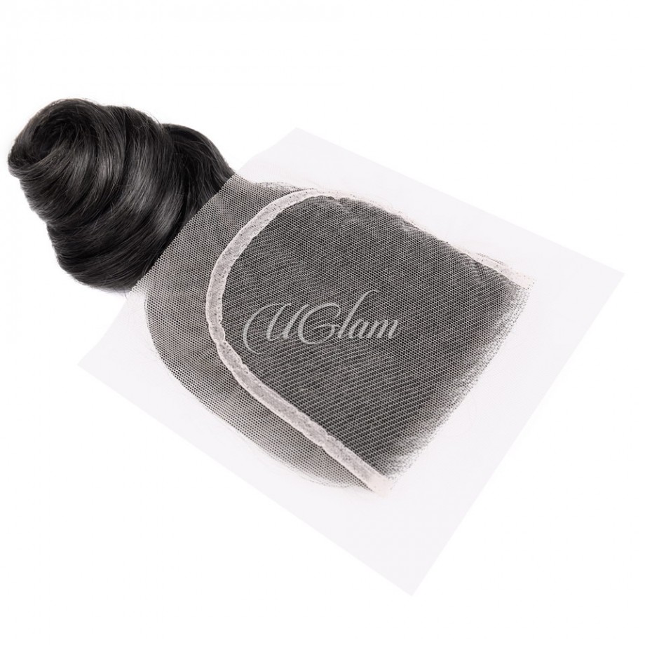Uglam 4x4 Lace Closure With Bundles Loose Wave 