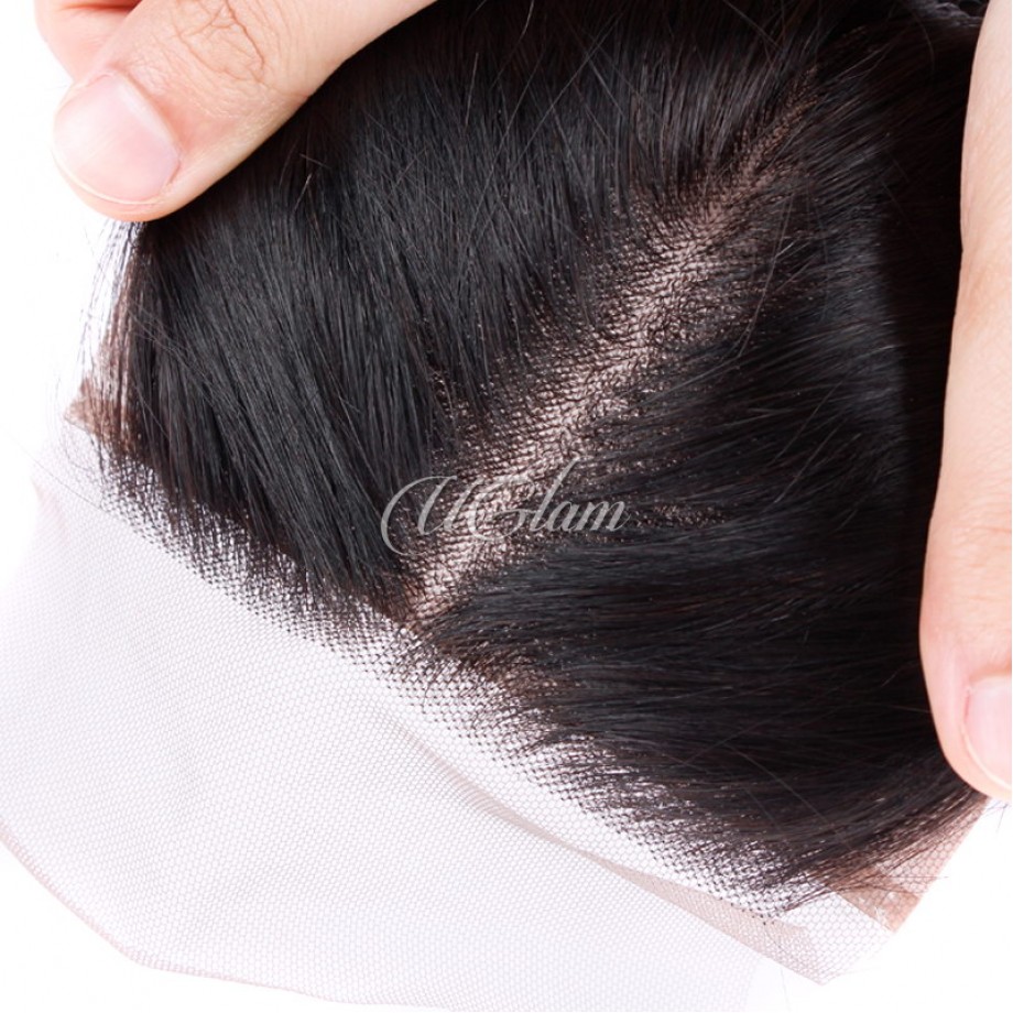 Uglam 4x4 Silk Base Closure With Bundles Straight