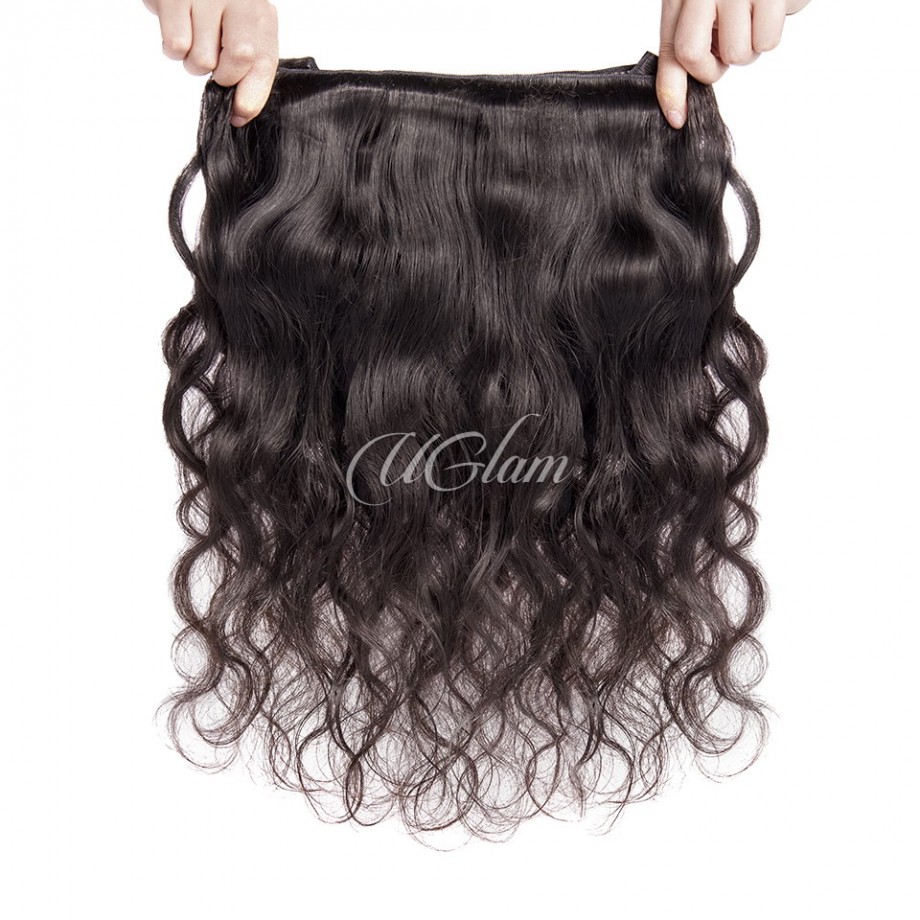 Virgin Body Wave Hair Bundles With 4x4 Lace Closure With Bundles