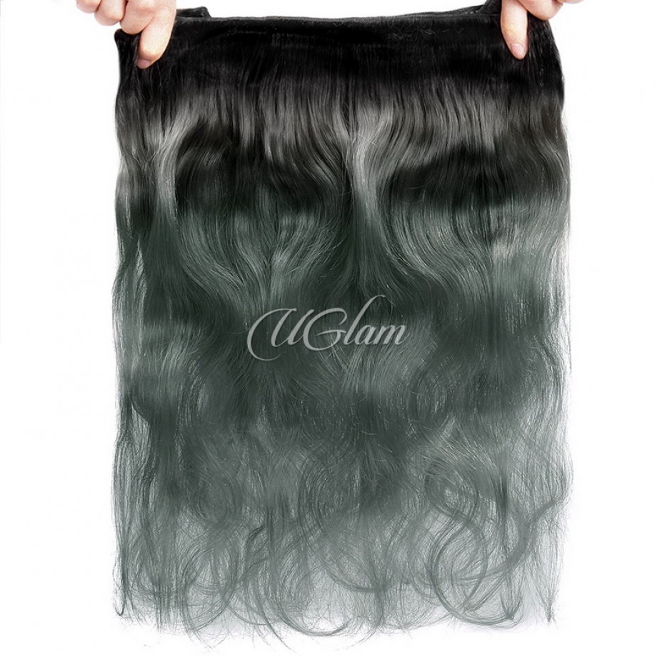 Virgin Human Hair 1/3/4pcs Bundles Body Wave 1B/Grey 