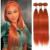 Ginger Bundles Human Hair #350 Orange Color Straight 100% Human Hair 
