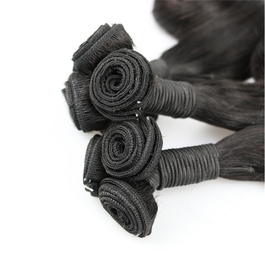 Uglam 3/4pcs Double Drawn Bundles Bouncy Curly Virgin Human Hair