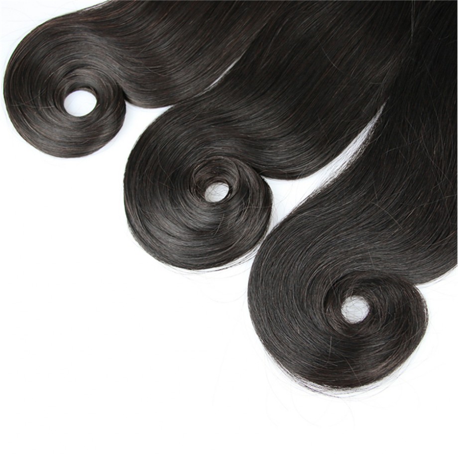 Uglam 3/4pcs Double Drawn Bundles Hook Straight Virgin Human Hair