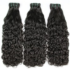 Uglam 3/4pcs Double Drawn Bundles Water Wave Virgin Human Hair