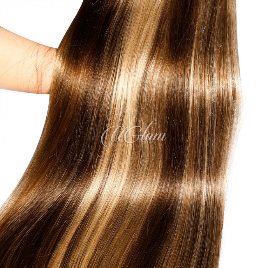 Uglam 3/4pcs  Piano Color #4/27 Bundles Straight Virgin Human Hair