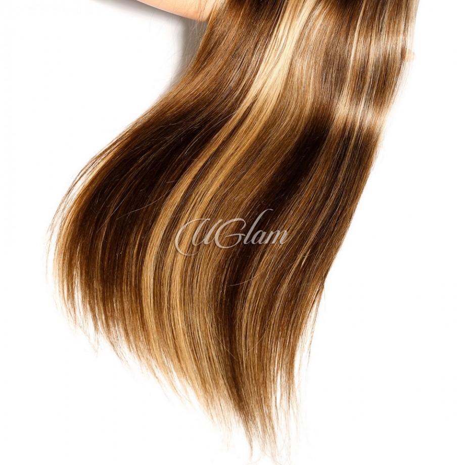 Uglam 3/4pcs  Piano Color #4/27 Bundles Straight Virgin Human Hair
