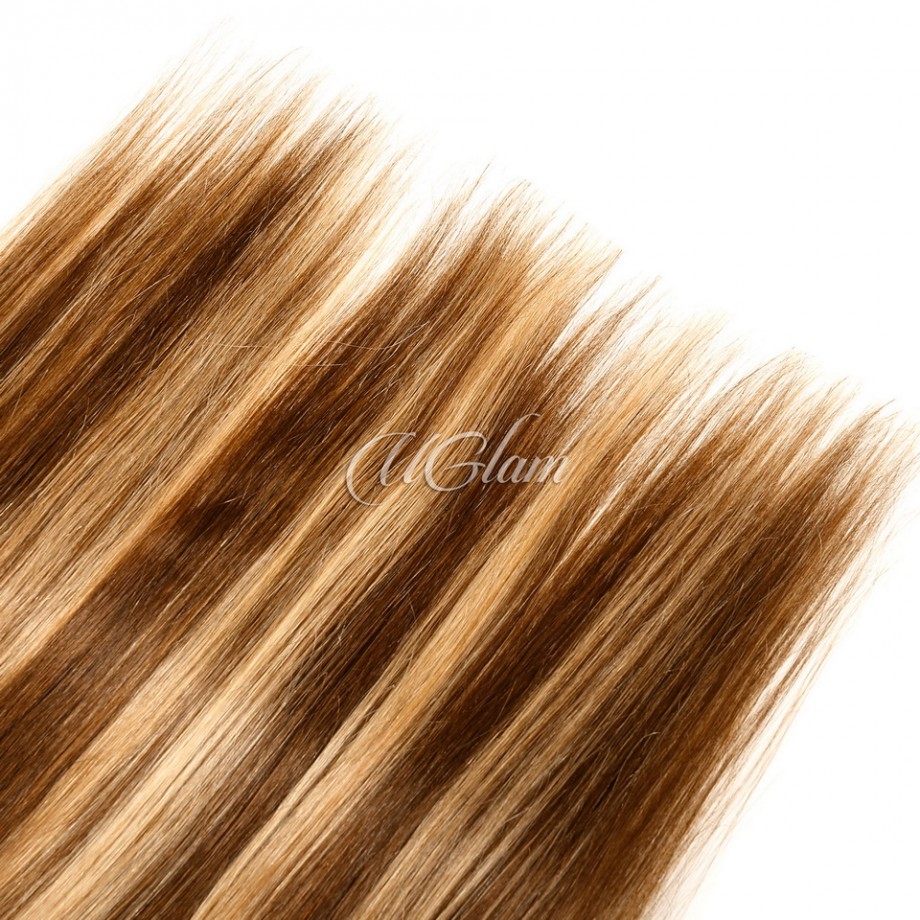 Uglam 3/4pcs  Piano Color #4/27 Bundles Straight Virgin Human Hair