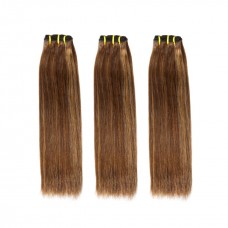 Uglam 3/4pcs Double Drawn Piano Color #4/27 Bundles Straight Virgin Human Hair