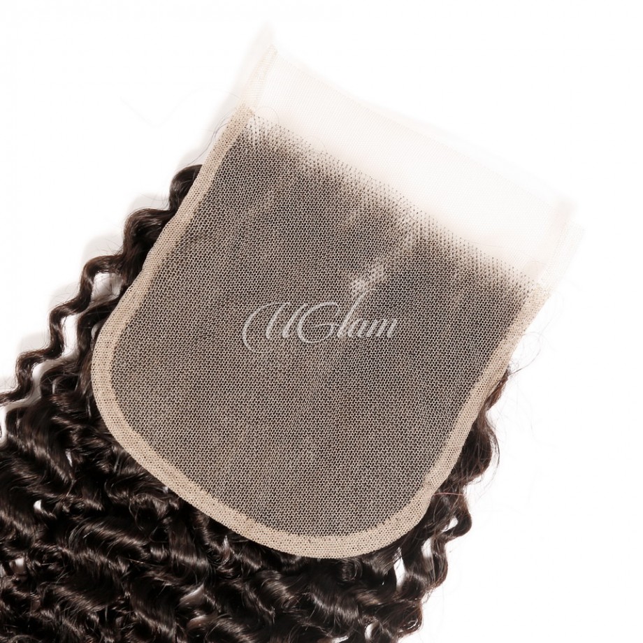 Virgin Human Hair 4x4 5x5 6x6 7x7 Transparent Lace Closure Kinky Curly 