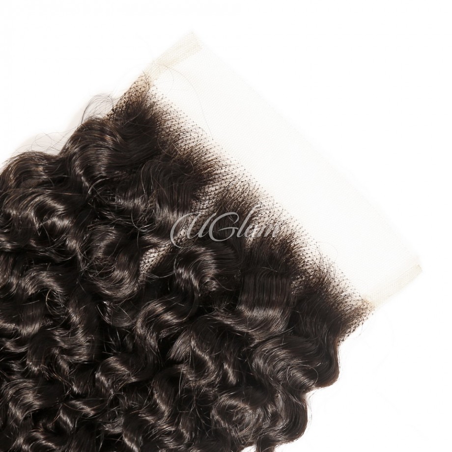 Virgin Human Hair 4x4 5x5 6x6 7x7 Transparent Lace Closure Kinky Curly 