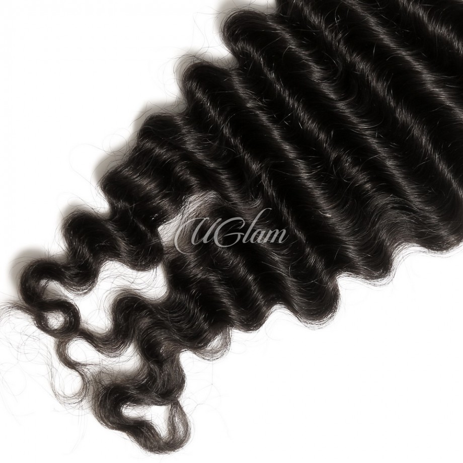 4x4 5x5 6x6 7x7 Transparent Lace Closure Deep Wave Curly Humanhair