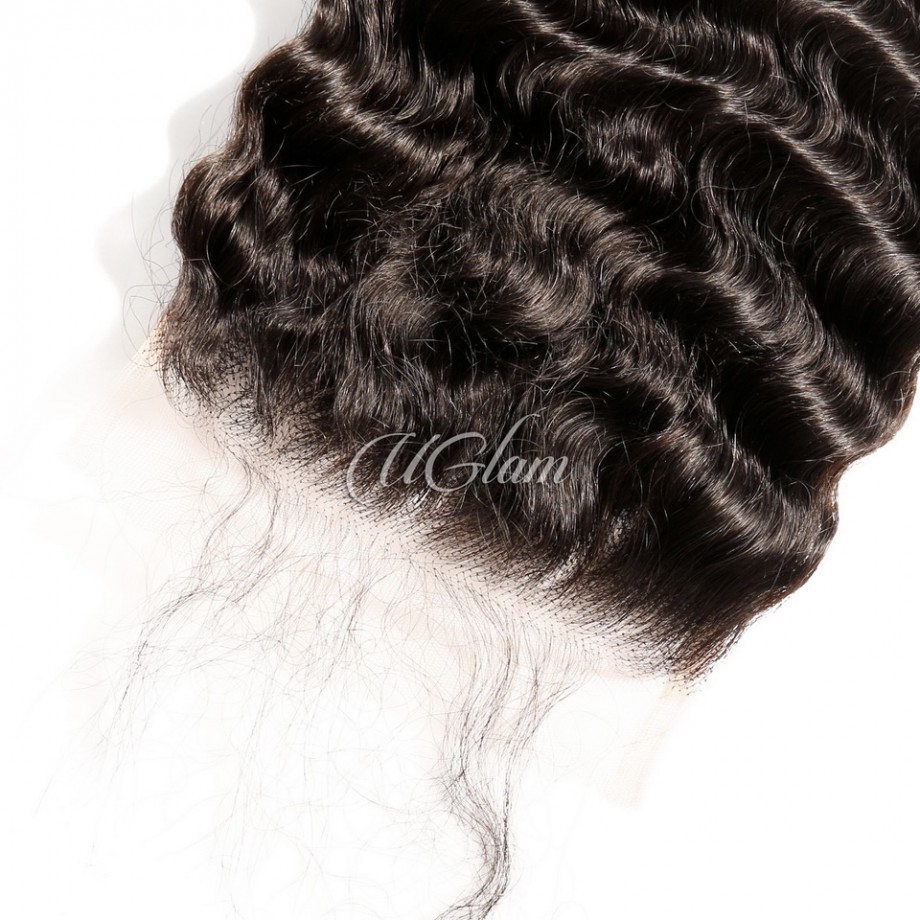 HD Lace Closure Deep Wave Curly Humanhair