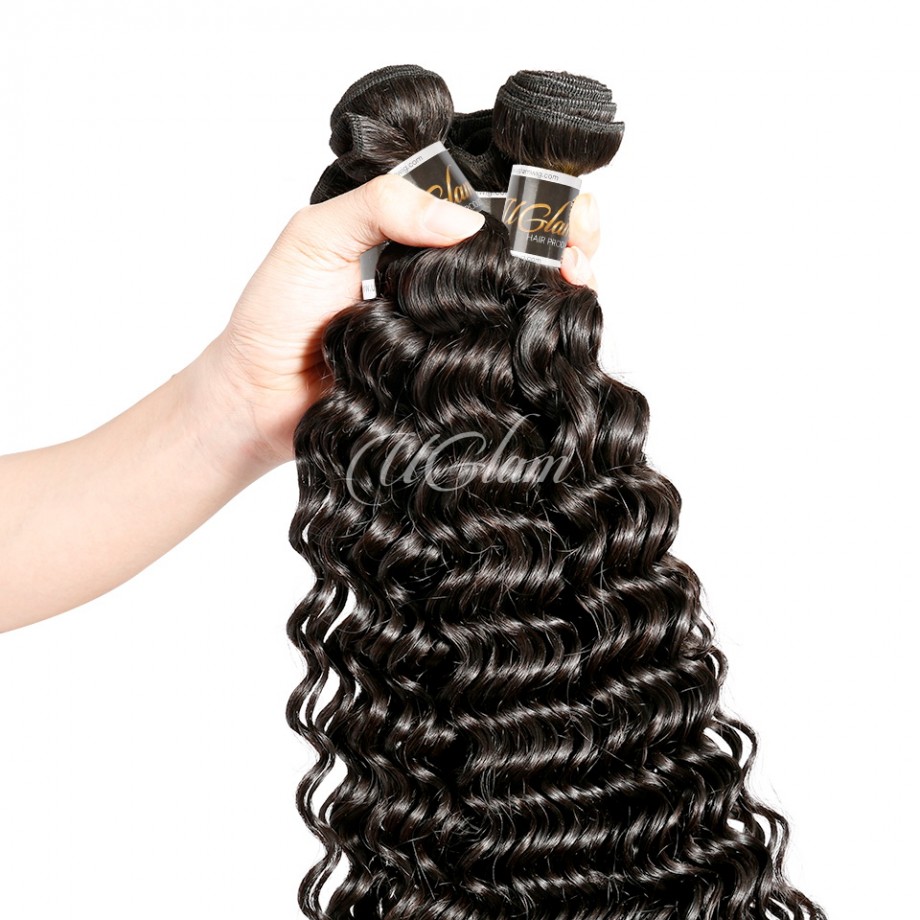 Virgin Long Size Human Hair Bundles Deep Wave (30-40 inches)