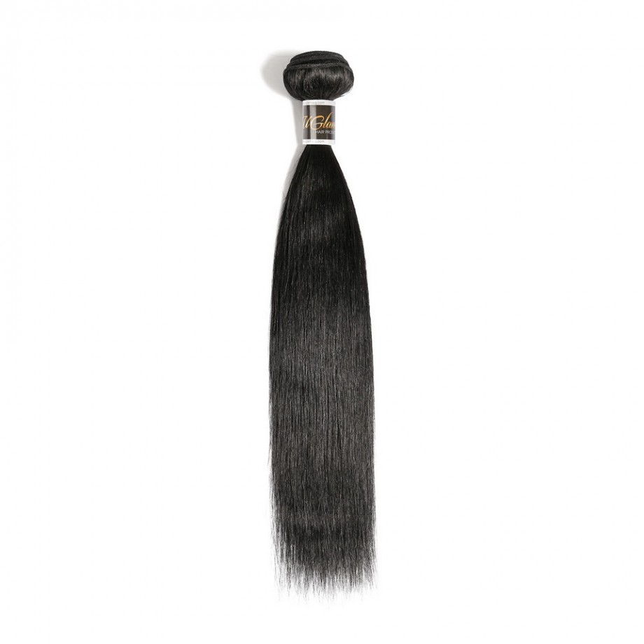 Uglam 3/4pcs Black Bundles Straight Hair Bundles Color#1