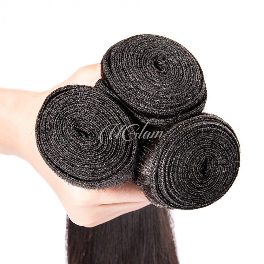 Virgin Human Hair 1/3/4pcs Bundles Straight 