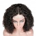 Double Drawn Pissy Curly 4x4 Lace Closure Wig 250%