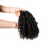 Uglam 3/4pcs Double Drawn Bundles Pissy B Curly Virgin Human Hair