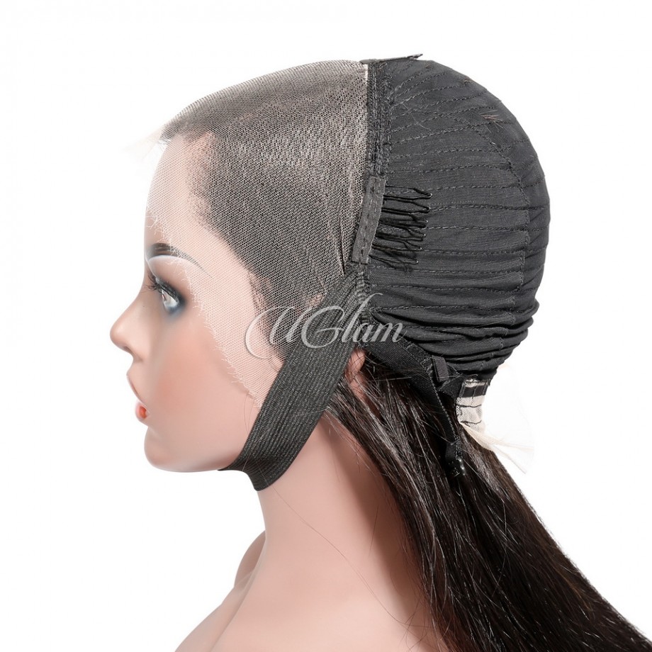 Uglam 13x4 Transparent Lace Big Frontal  Wig Stright&Body Wave