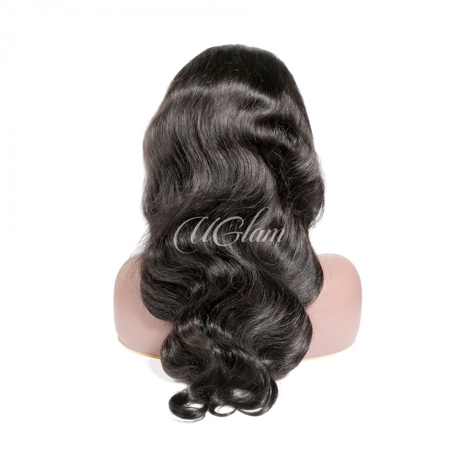 Virgin Human Hair 13x4 13x6 Transparent Lace Front Body Wave Wig 200% Density