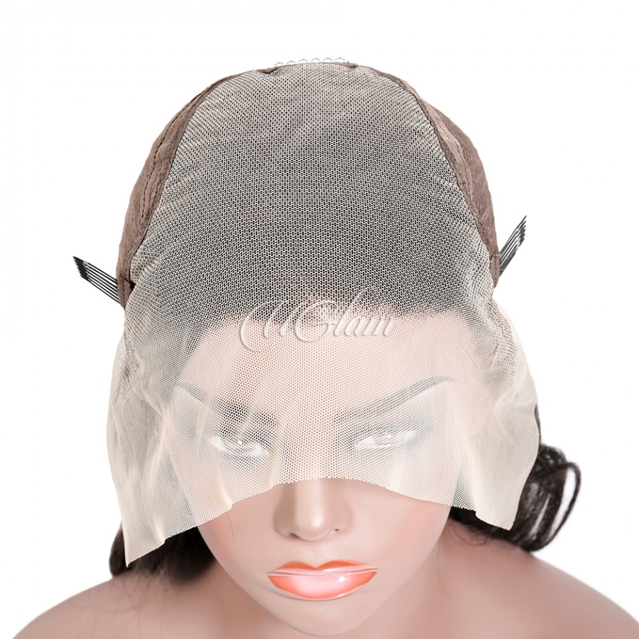 Virgin Human Hair 13x4 13x6 Transparent Lace Front Body Wave Wig 200% Density