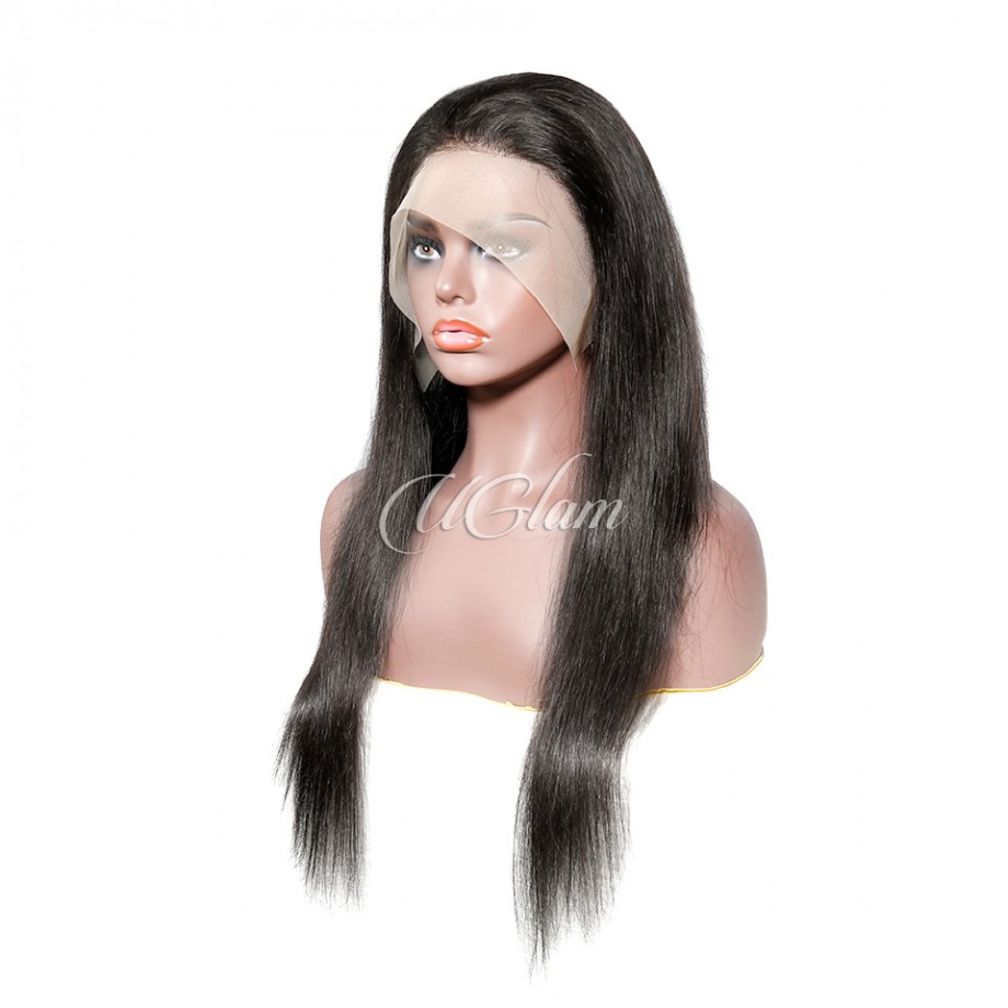 Uglam Transparent Lace Front  Wig Straight 200% Density