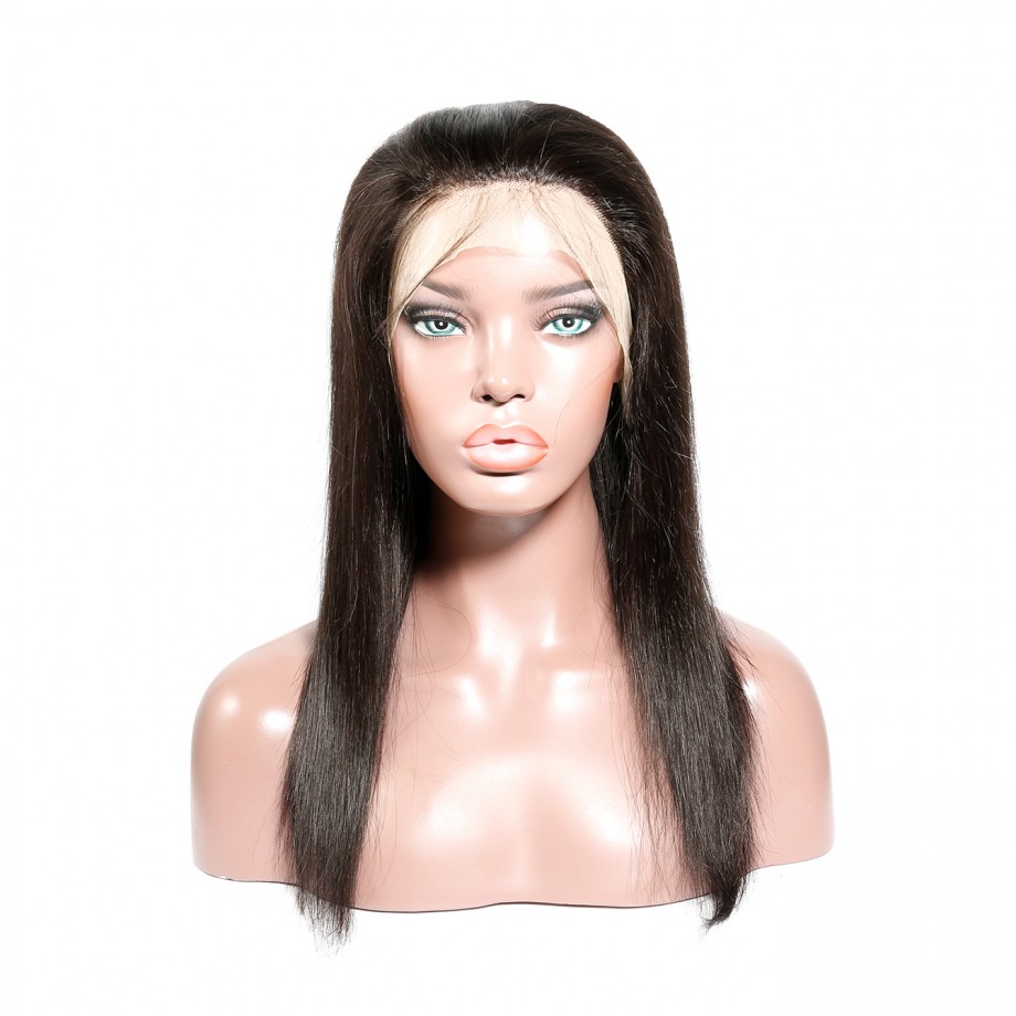 Uglam 10A Transparent 4x4/13x4 Lace Front  Wig Straight 180% Density