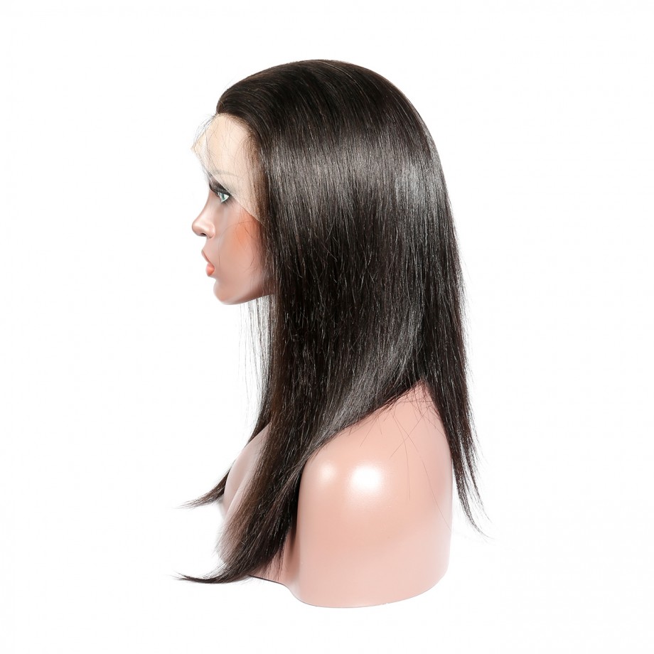 Uglam 10A Transparent 4x4/13x4 Lace Front  Wig Straight 180% Density