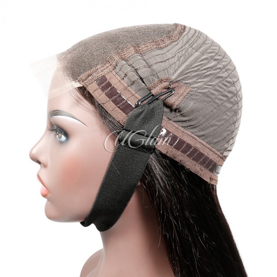 Virgin Human Hair Glueless 5x5 HD Lace Closure Straight Wig