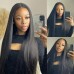 Uglam  2X6 Deep part Transparent lace Closure Straight Wig 200%